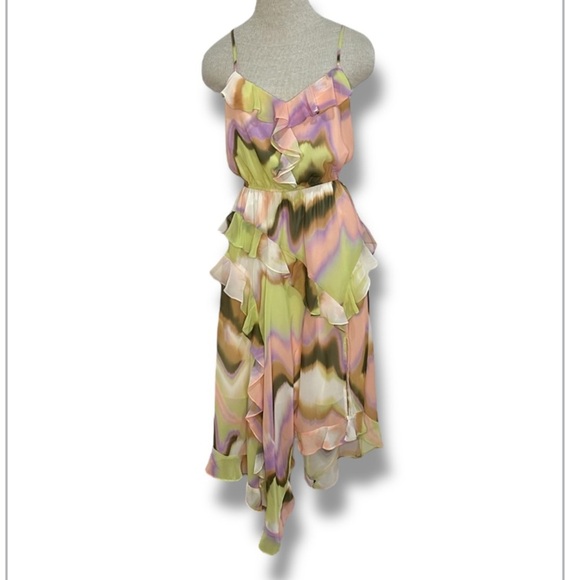 NWT Steve Madden Womens Delphine Strappy Dress Size S Multi Fairy Garden Party - Picture 1 of 16